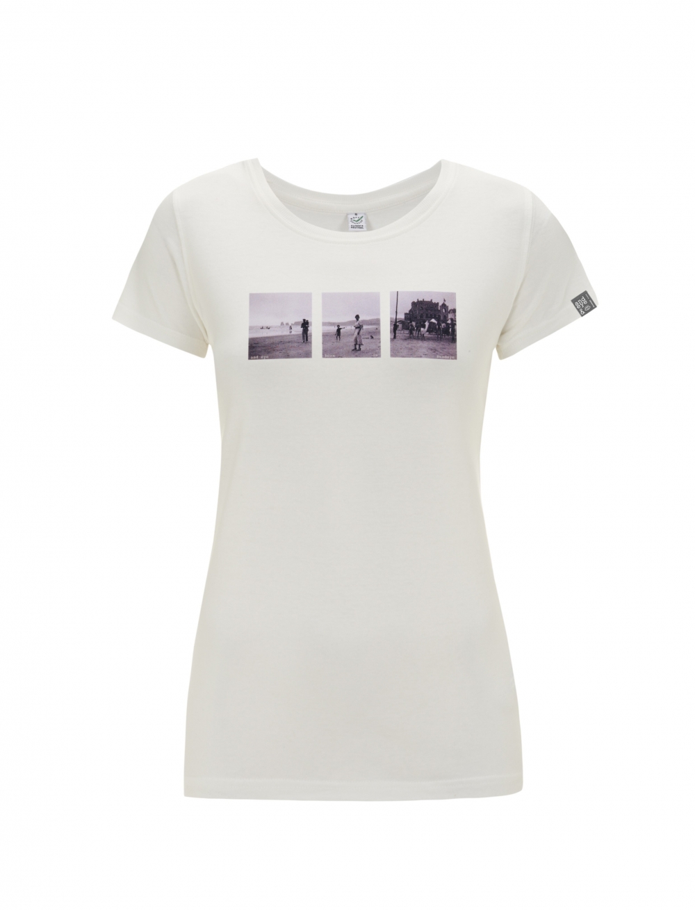 Vintage tee-shirt wiht vintage image of French Basque country