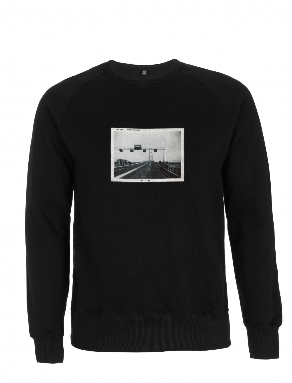 Organic cotton sweatshirt with a vintage image